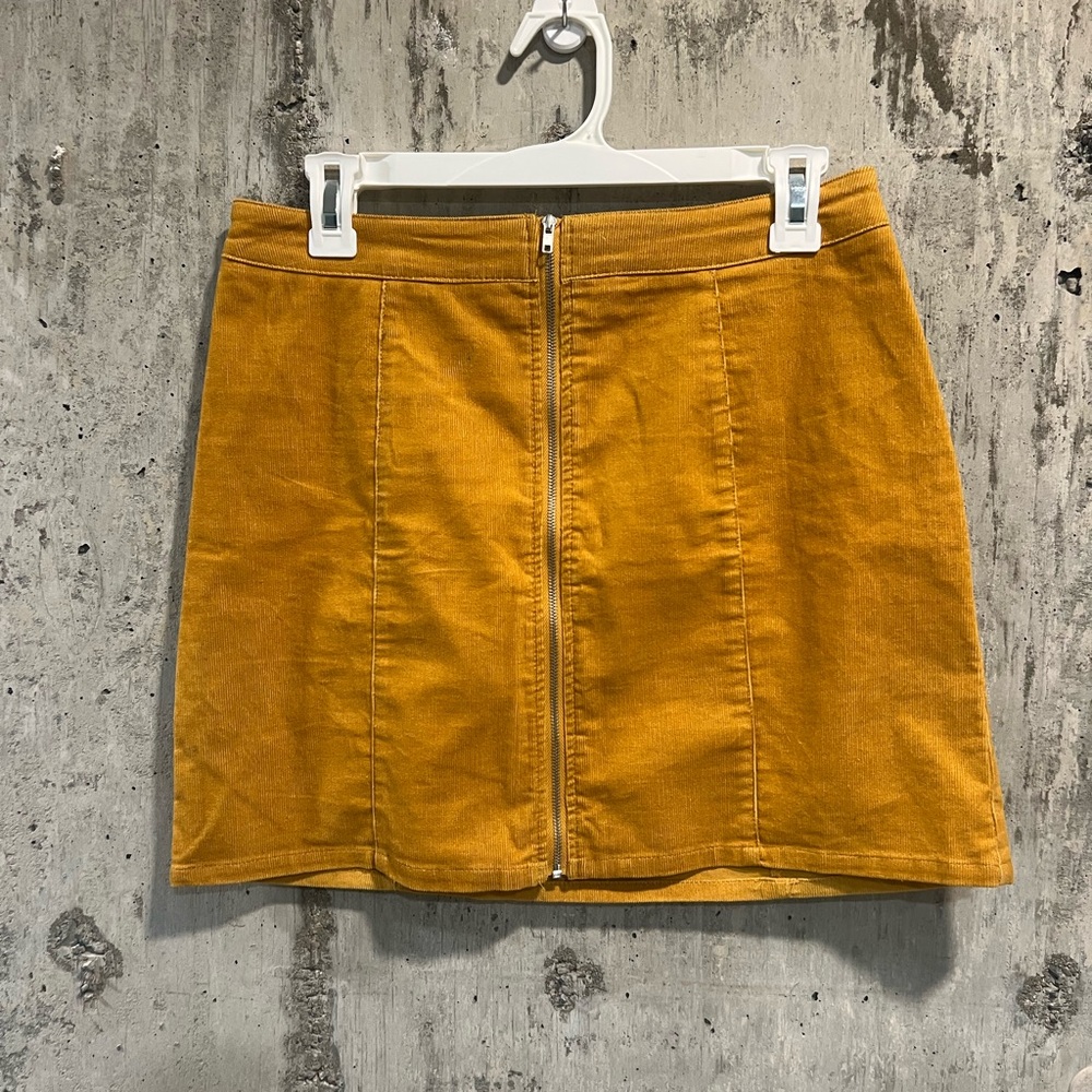 Charlotte Russe Golden Mini Skirt